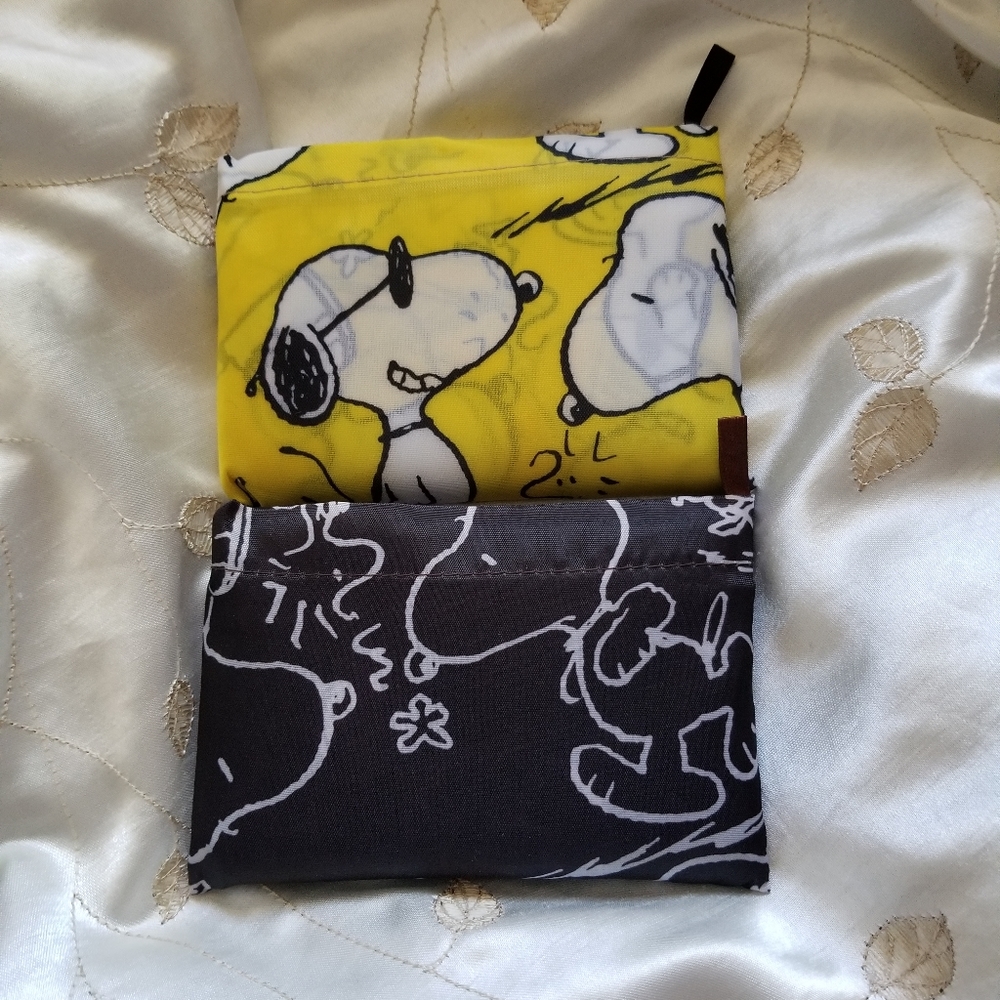 Snoopy print reusable bag bundle